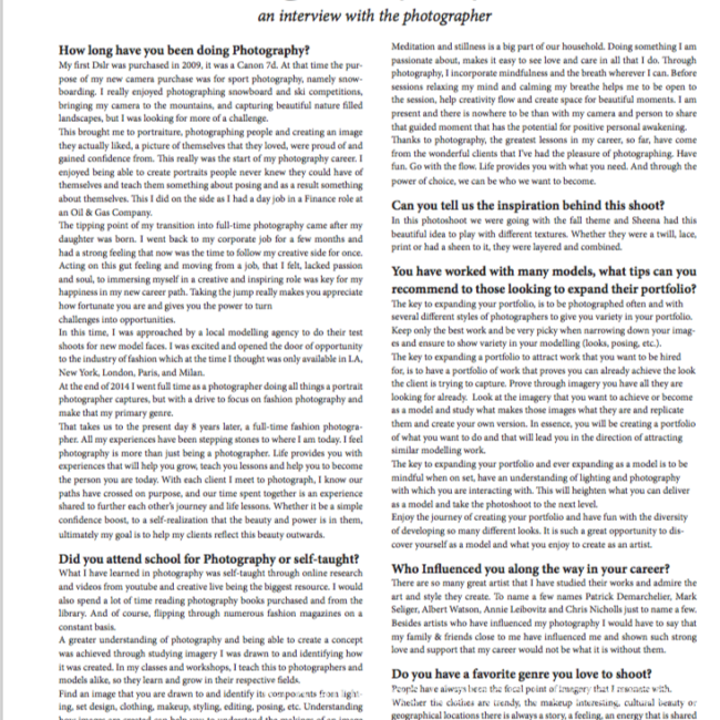 tear sheets katherine calnan photography